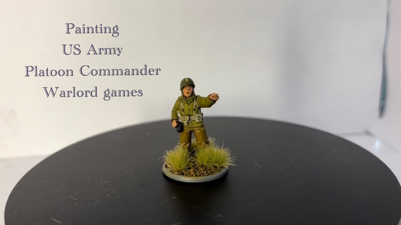 Painting a US Army Platoon Commander | Bolt Action WWII step by step 