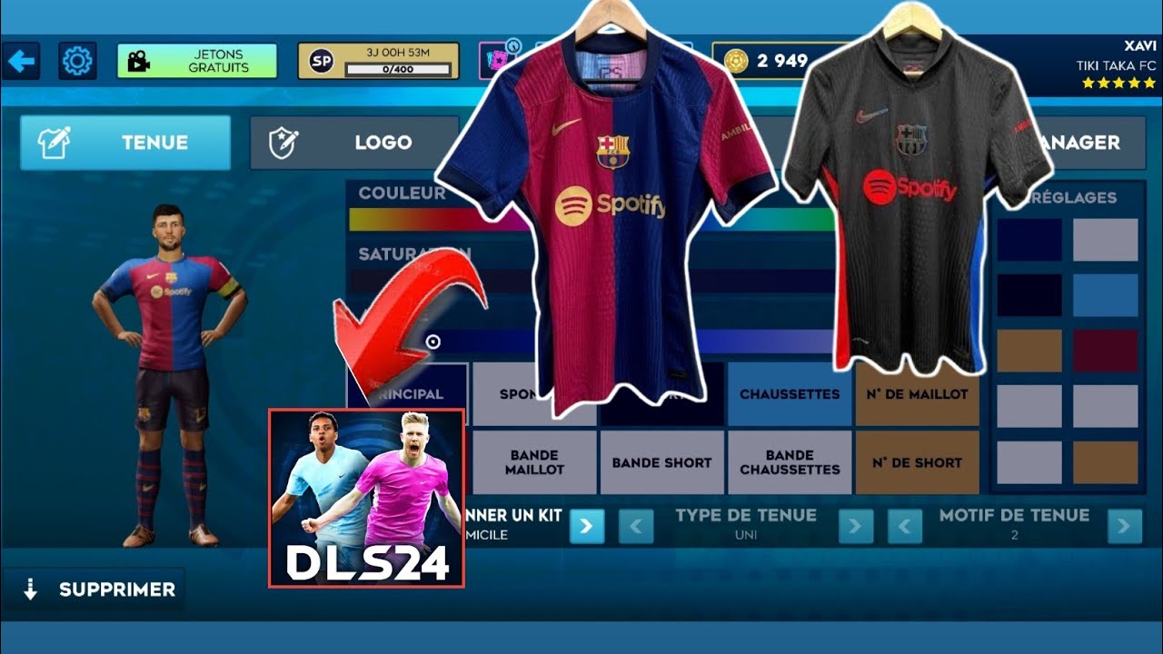 COMMENT AJOUTER les Nouveaux MAILLOTS sur DLS24 EN WOLOF