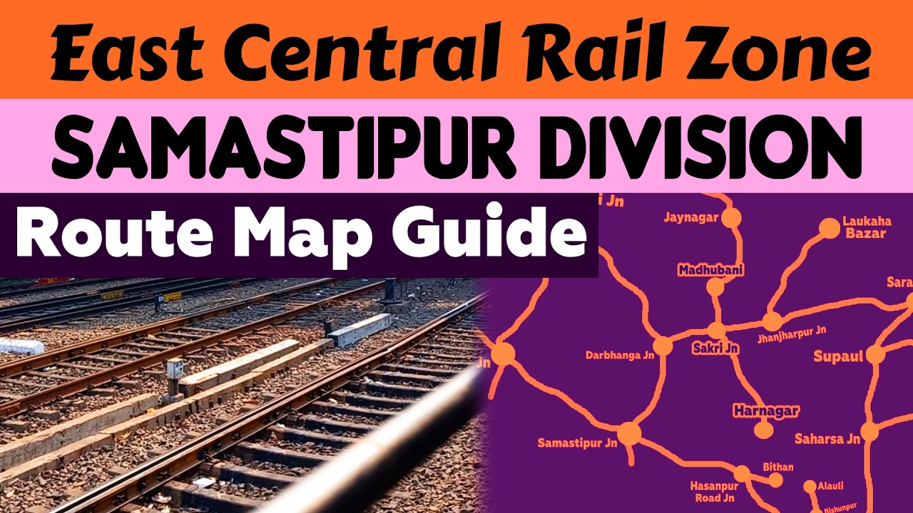 Samastipur Railway Division Route Map Guide, all Stations Name and Station Code