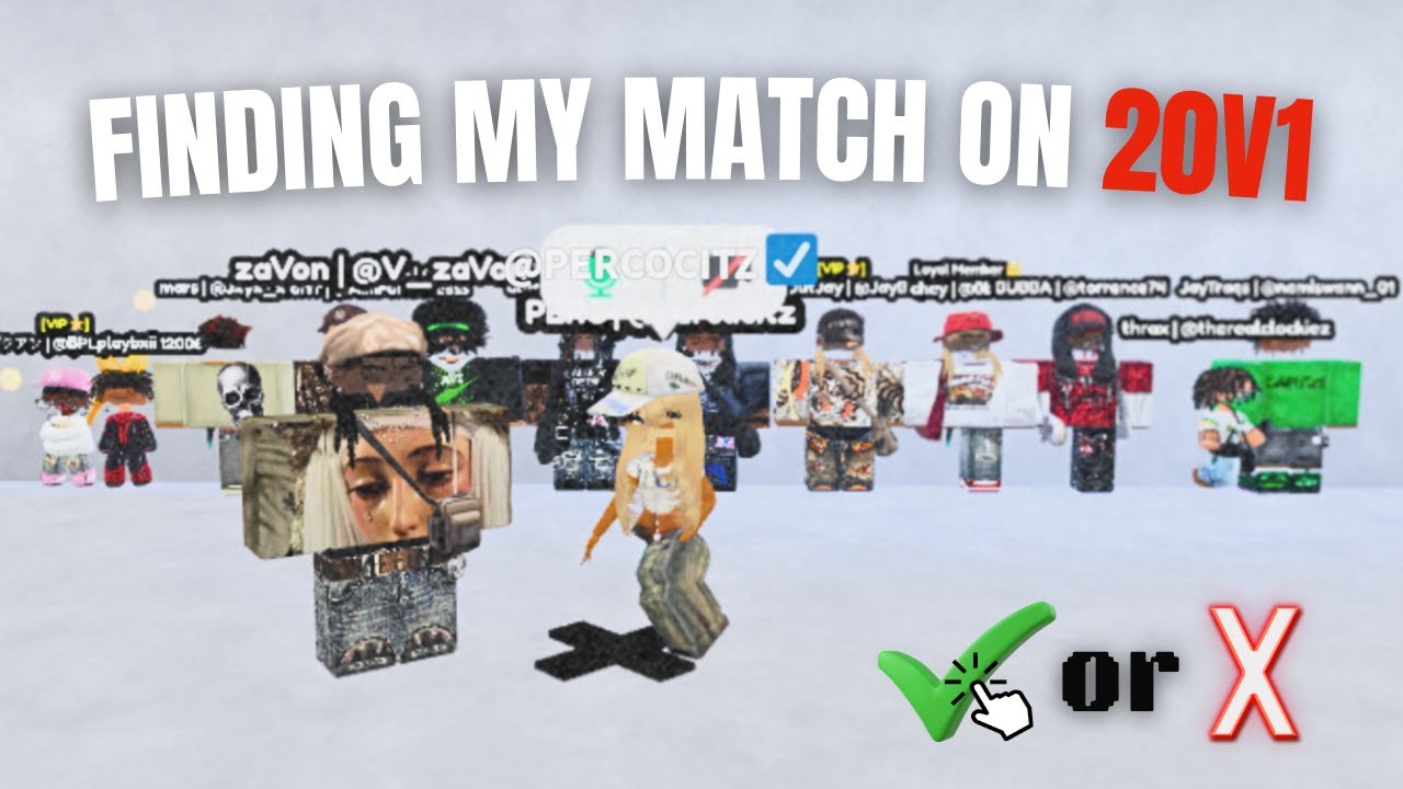FINDING MY MATCH ON THE MOST TRENDING GAME ON ROBLOX! (20v1 ROBLOX) RT. STUDIOS. 🥰