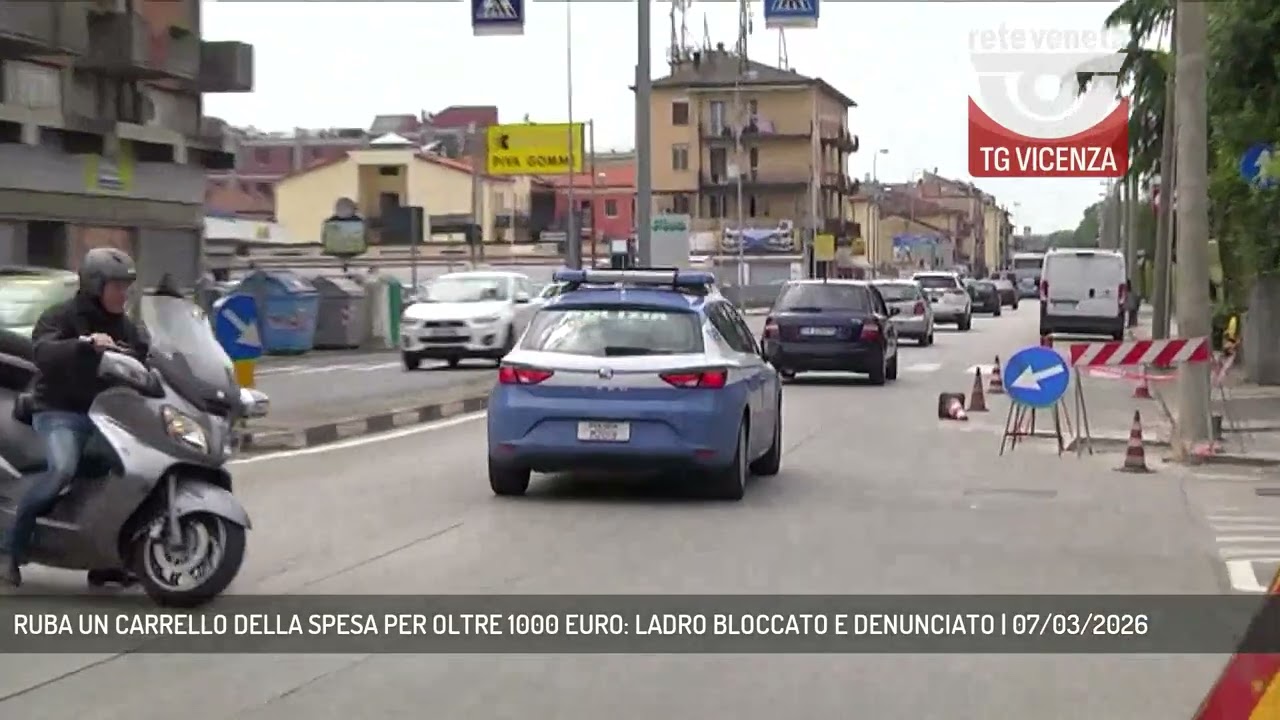 RUBA UN CARRELLO DELLA SPESA PER OLTRE 1000 EURO: LADRO BLOCCATO E DENUNCIATO | 07/03/2026