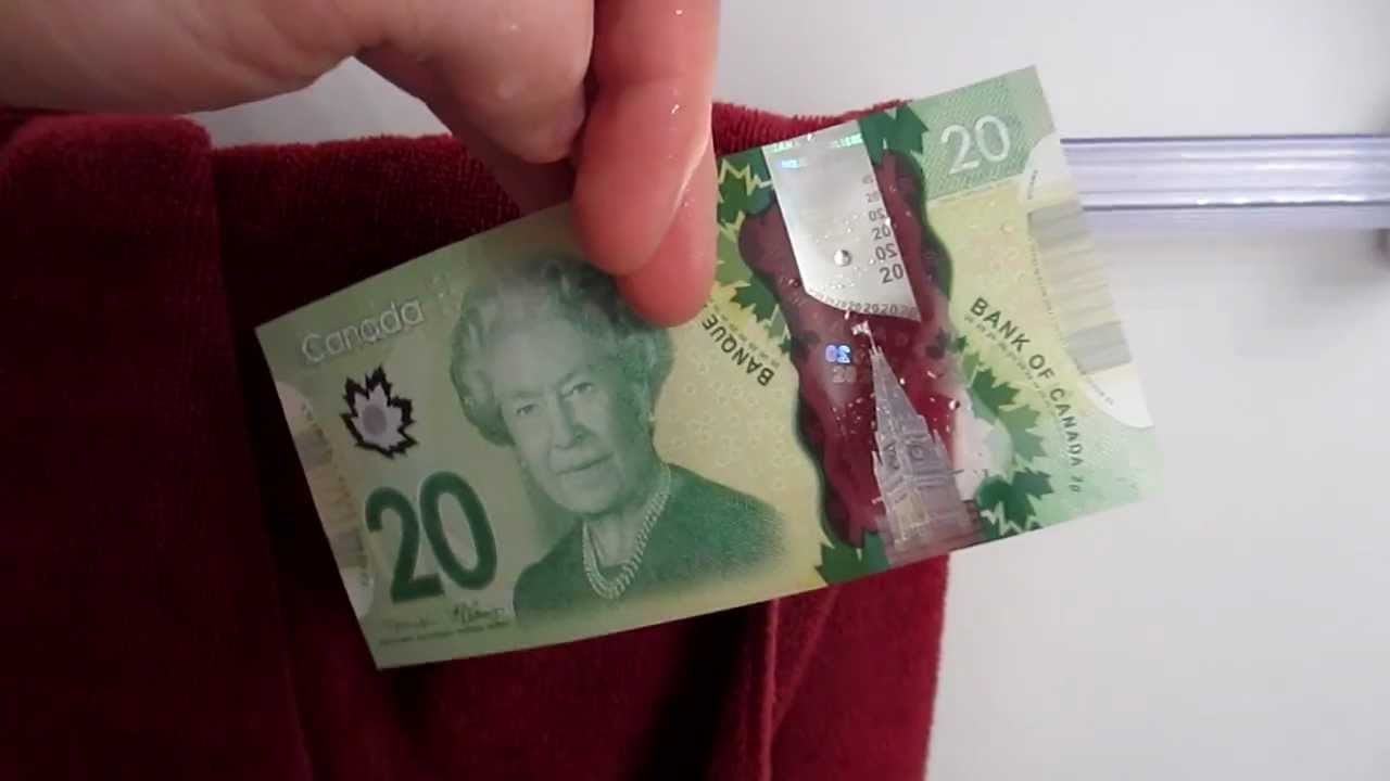 Waterproof Canadian Polymer Bank Notes