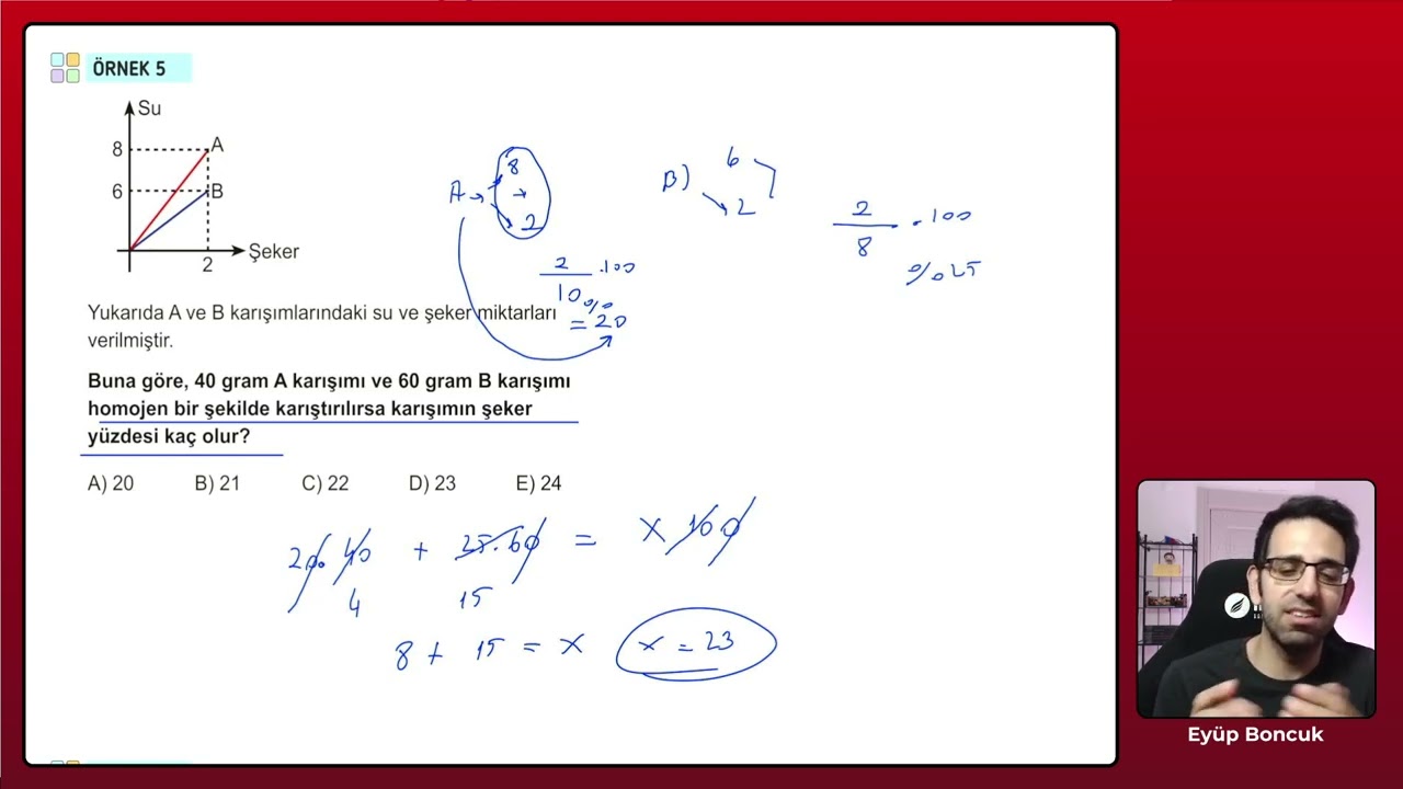 25 1 karışım problemleri