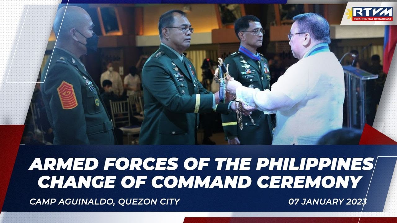 Armed Forces of the Philippines Change of Command Ceremony 1/07/2023
