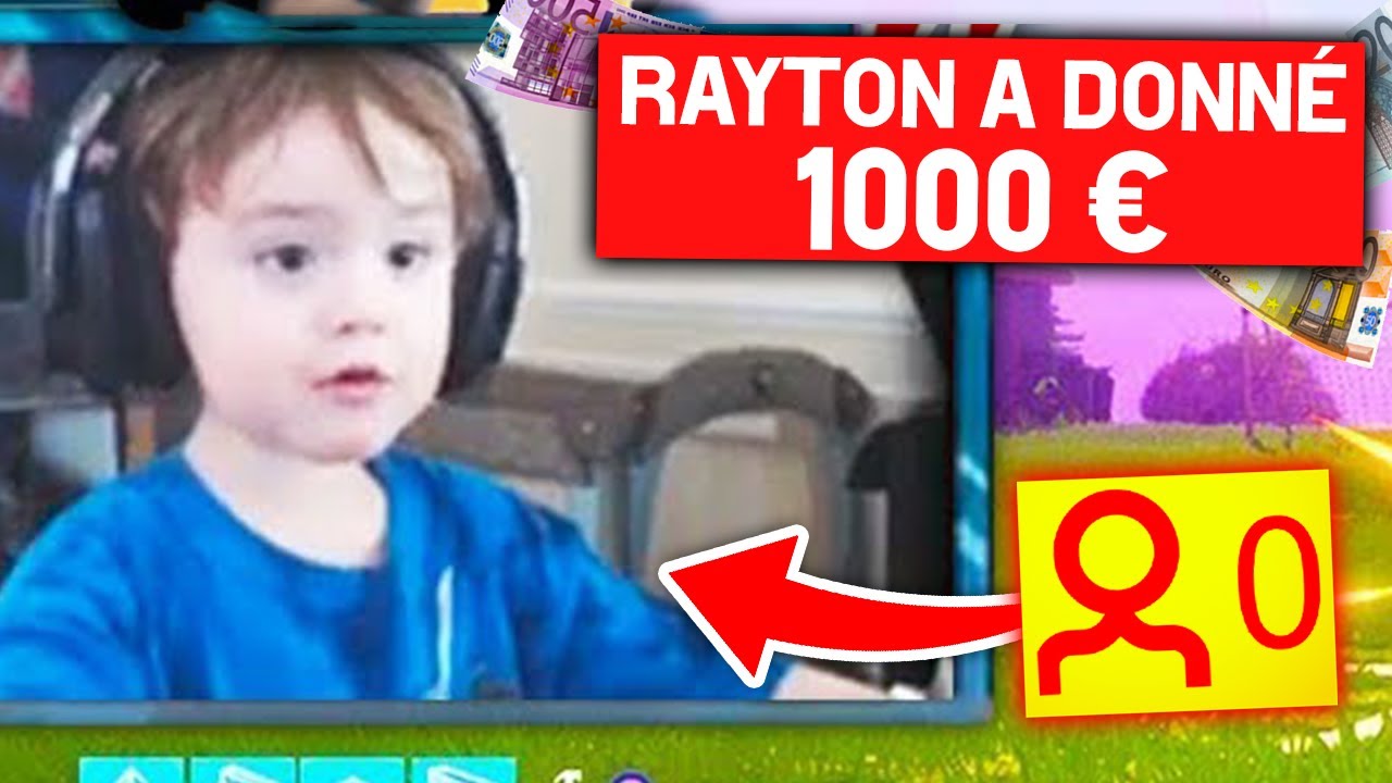 JE DONNE 1000€ A UN PETIT STREAMER !! (Le plus gros don de ma vie)