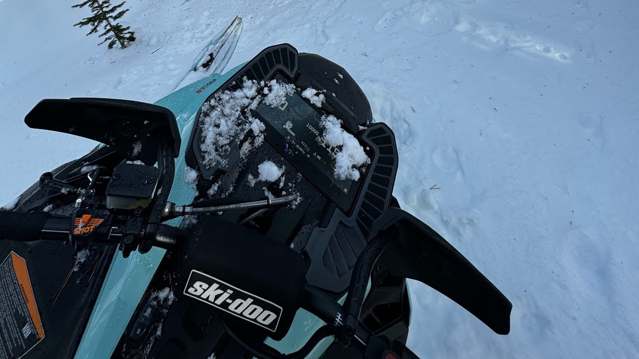 2024 Ski-Doo Freeride Turbo R 146 point of view action.  No music, no talking, just riding!