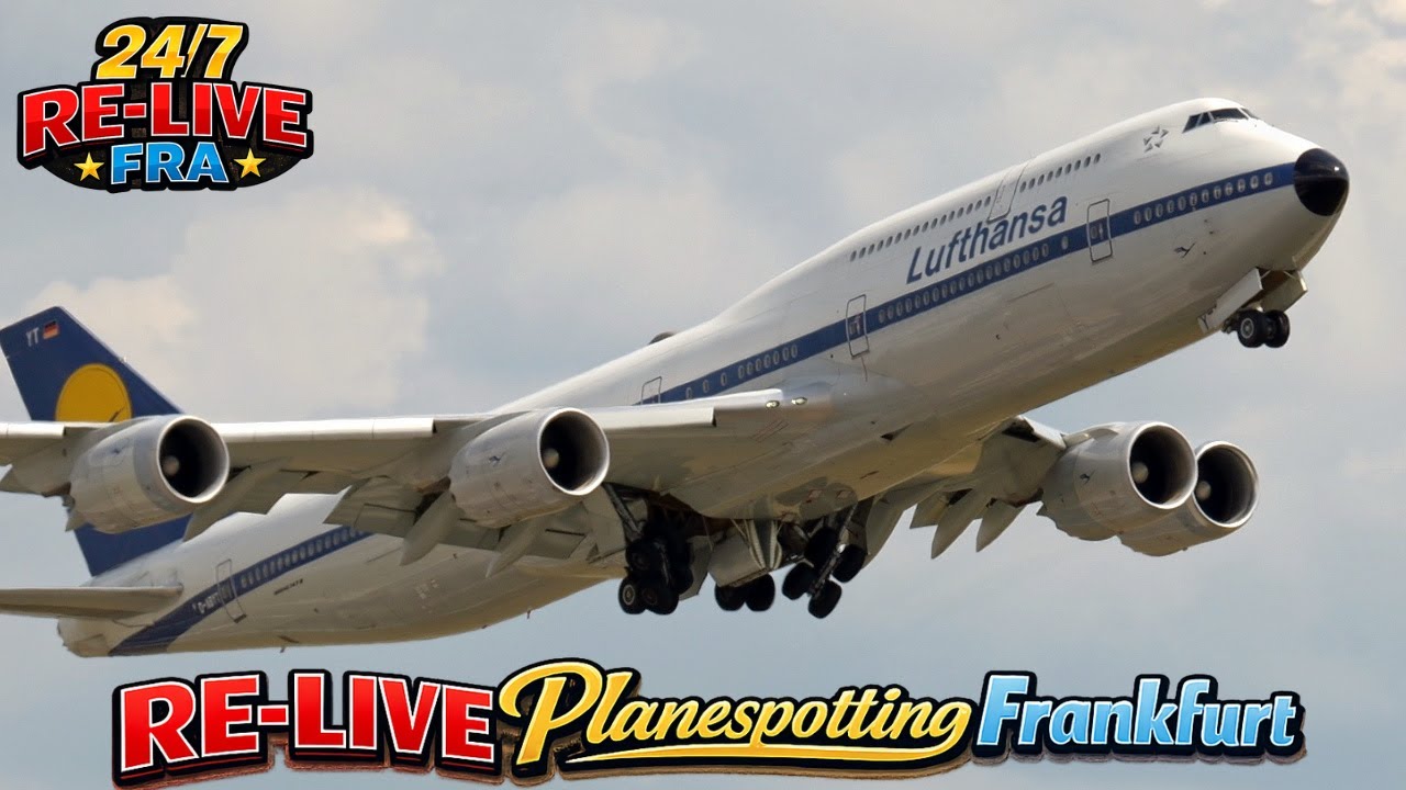 ✈️ RE-Live Planespotting at Frankfurt Airport – B747 Paradise Takeoffs & Landings - FRA - EDDF