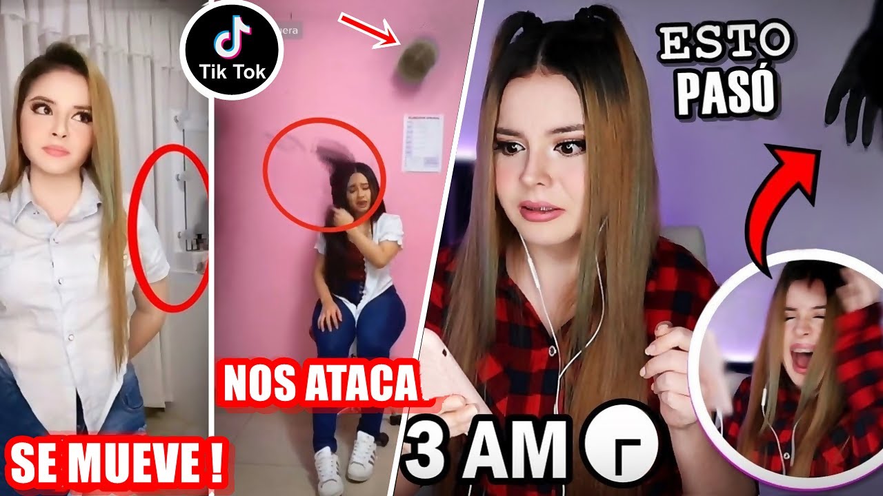 1 HORA REACCIONANDO A FANTASMAS DE TIKTOK A LAS 3AM 😰 El peor susto