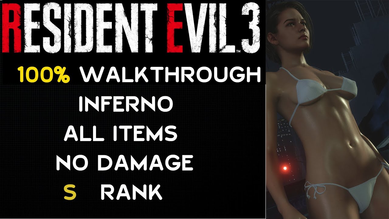 Resident Evil 3 Remake -100% Walkthrough - Inferno - No Damage - S Rank
