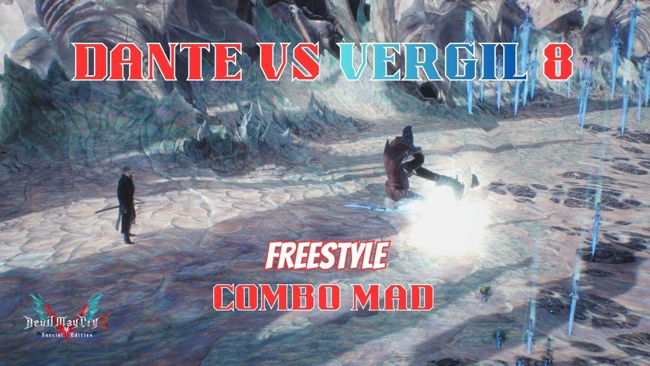Dante vs Vergil 8 Freestyle Combo Mad DMC 5