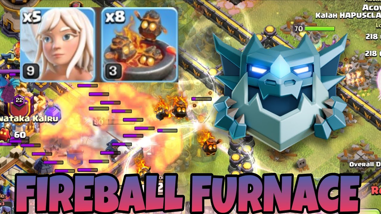 TH16 Fireball Furnace Rank Attack - Clash of clans indonesia