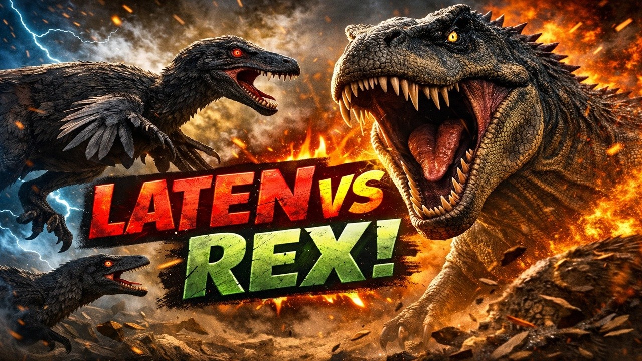 Laten vs Rex - Path Of Titans (Official Servers)