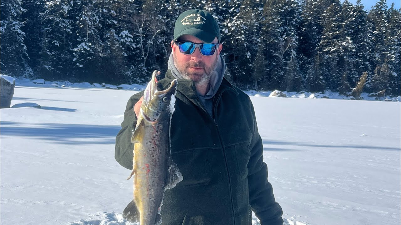 Ice Fishing East Grand Lake 2026