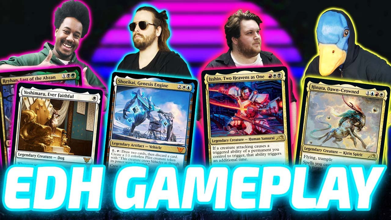 Reyhan & Yoshimaru vs Shorikai vs Isshin vs Hinata [EDH/Commander, MTG Gameplay 2022]