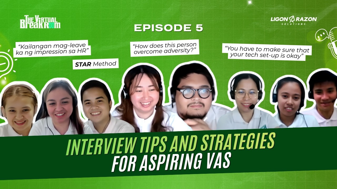 EPISODE 5: INTERVIEW TIPS AND STRATEGIES FOR ASPIRING VAs |THE VIRTUAL BREAKROOM