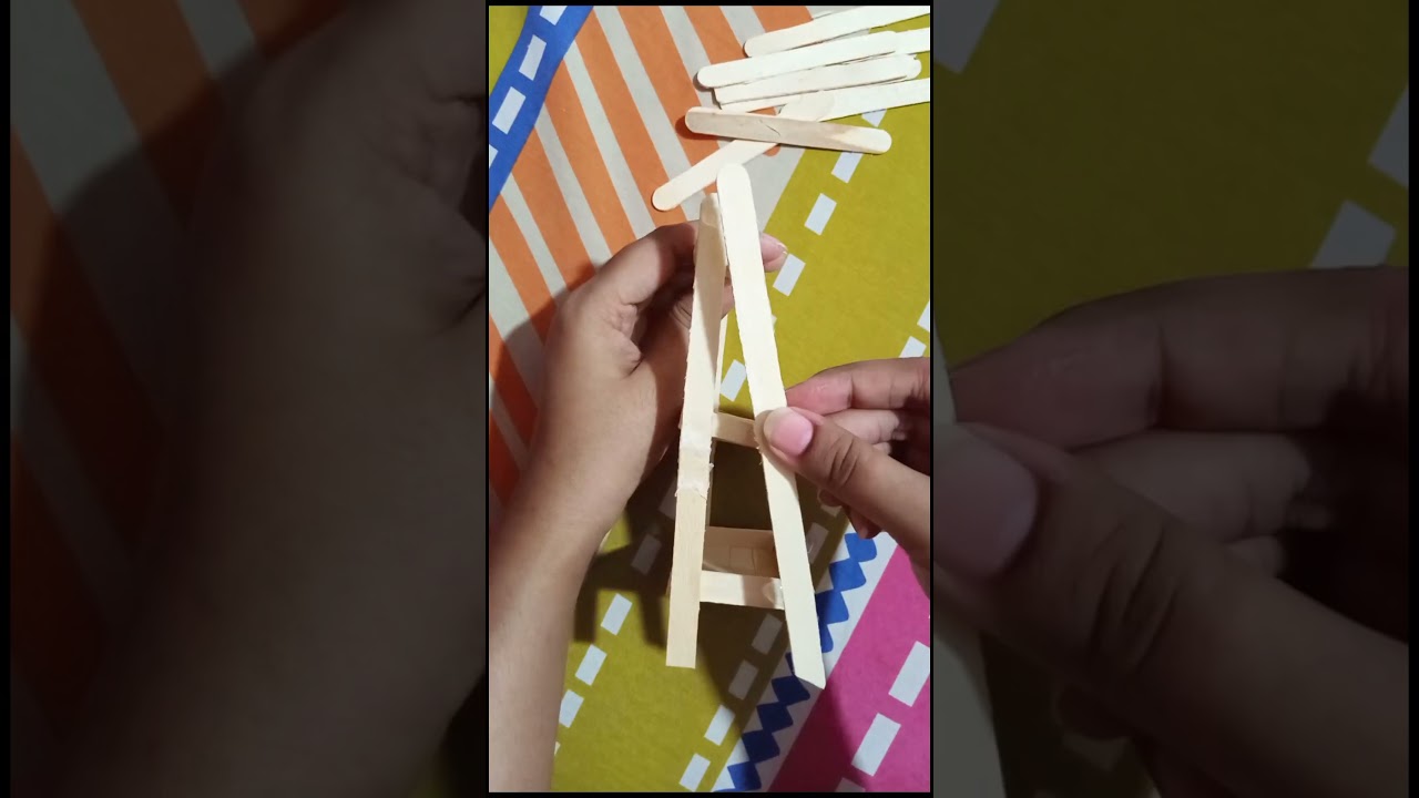 Ice cream stick shelf 