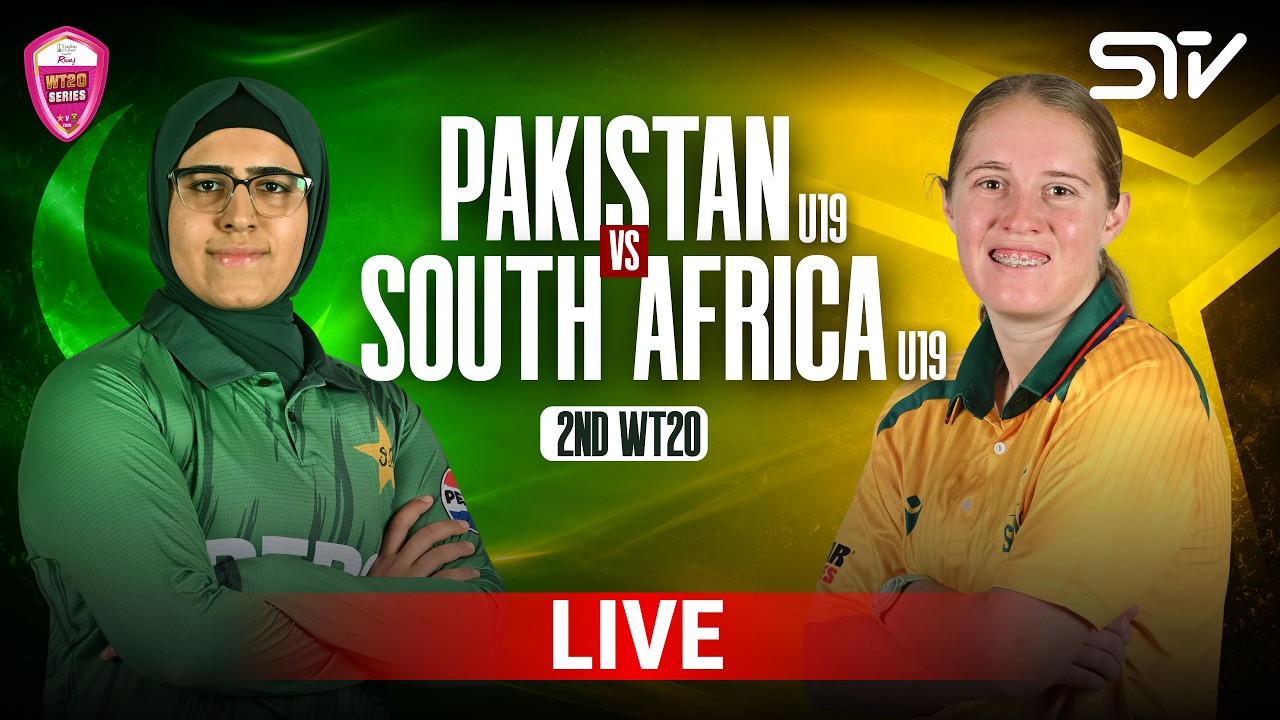 LIVE | Pakistan Women U19 vs South Africa Women U19 | 2nd T20 | Match 02 | MZG1U