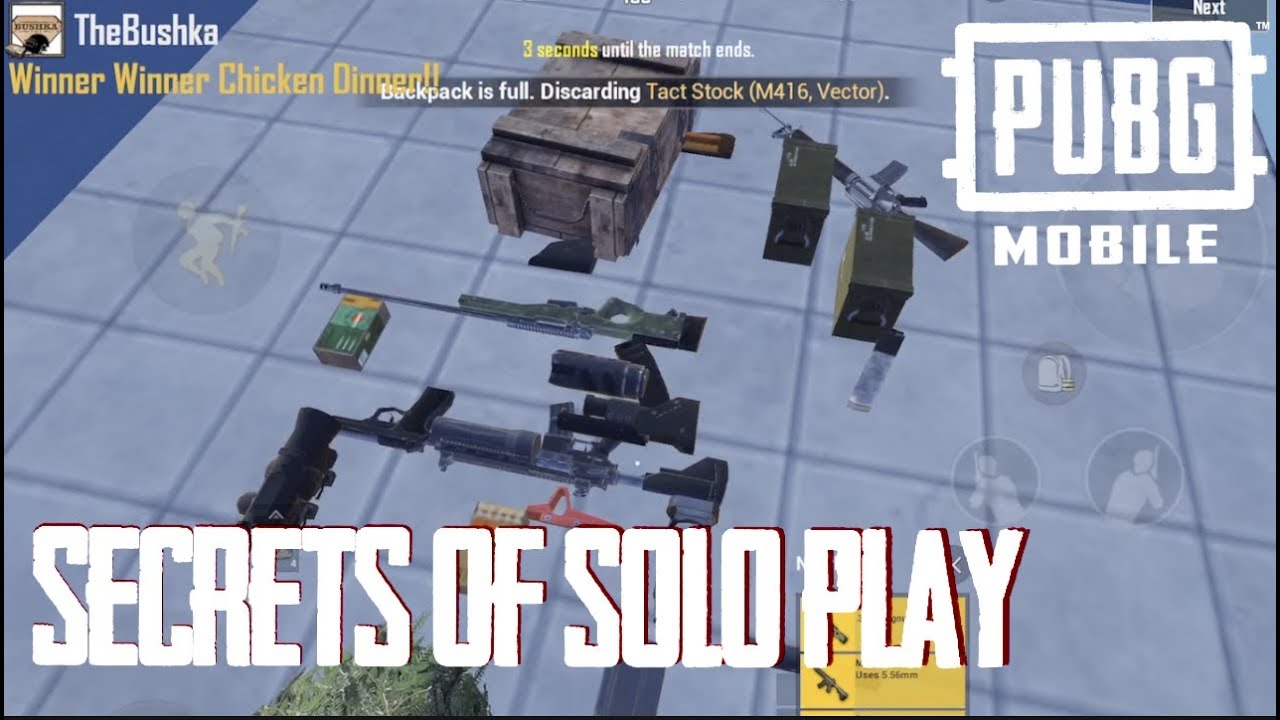 SECRETS OF SOLO PLAY & THE AWM PUBG MOBILE THE BUSHKA