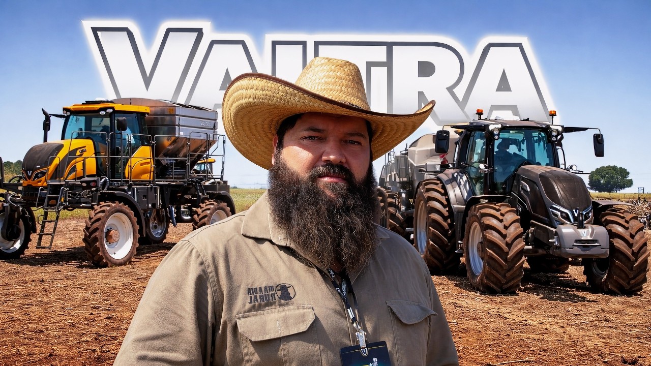 pilotando os tratores no dia de campo Valtra em londrina