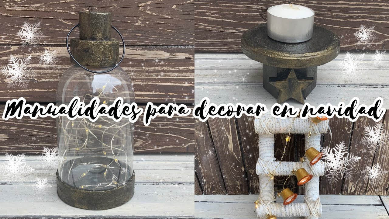 Manualidades navide&ntilde;as para decorar con luces