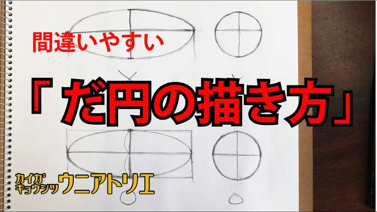 だ円を描く時の補助線勘違いしていませんか？【ガイドラインの弊害】字幕付