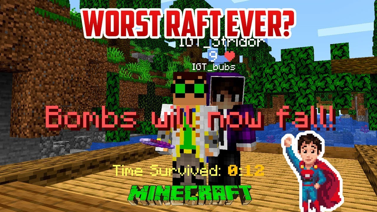 This Raft is TERRIBLE | Minecraft TNT Diffuser!