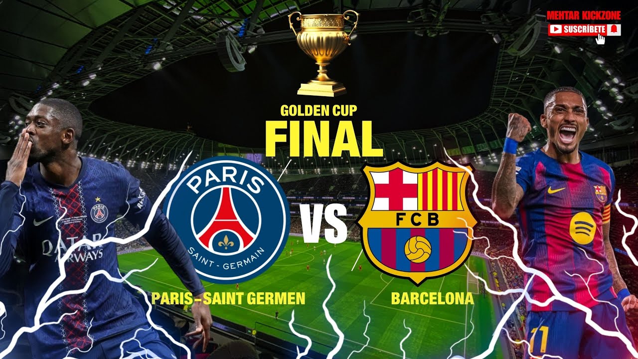 PSG vs Barcelona – Golden Cup Final | Epic Football Showdown