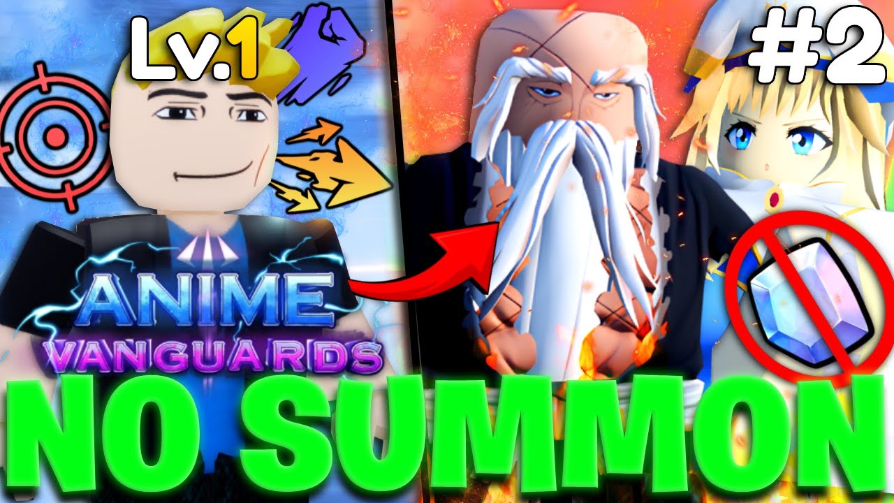 Going Noob To Pro WITHOUT Summoning And Getting META Upgrades In Anime Vanguards Roblox! N2P Ep.2