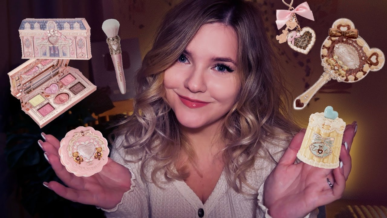 Мурашечная РАСПАКОВКА косметики FLOWER KNOWS 🧸🎀 The Sweetie Bear (АСМР обзор, шепот)