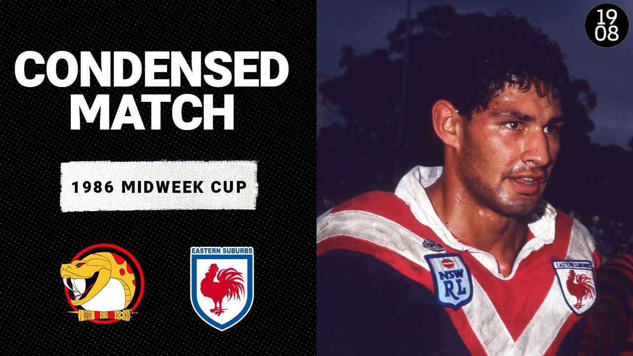 Eastern Suburbs Roosters v Port Moresby | 1986 Midweek Cup | Condensed Highlights | NRL Throwback