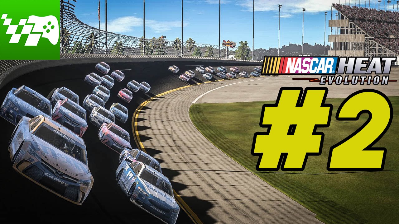 AND WE'RE GONNA HAVE A GREEN! WHITE! CHECKERED! - NASCAR Heat Evolution Career Mode Ep. 2
