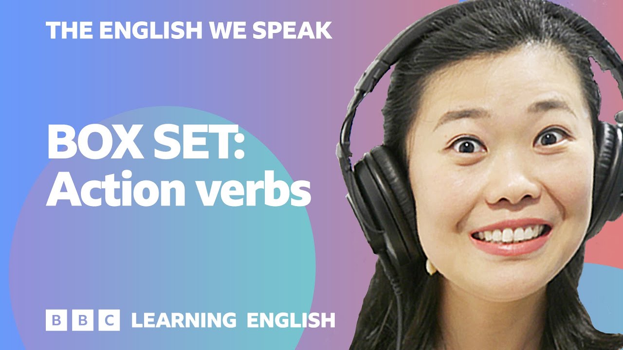 BOX SET: English vocabulary mega-class! 🤩 Learn 8 action verbs!
