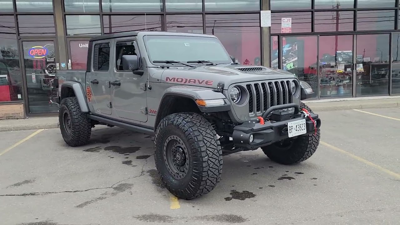 CJR PERFORMANCE JEEP GLADIATOR BLACK RHINO WHEELS & NITTO RIDGE GRAPPLERS