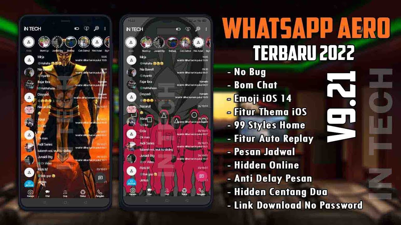 WhatsApp Aero v9.50 Terbaru 2023 || WA Aero Update Fitur Lengkap -Style Home iPhone -B0M Chat