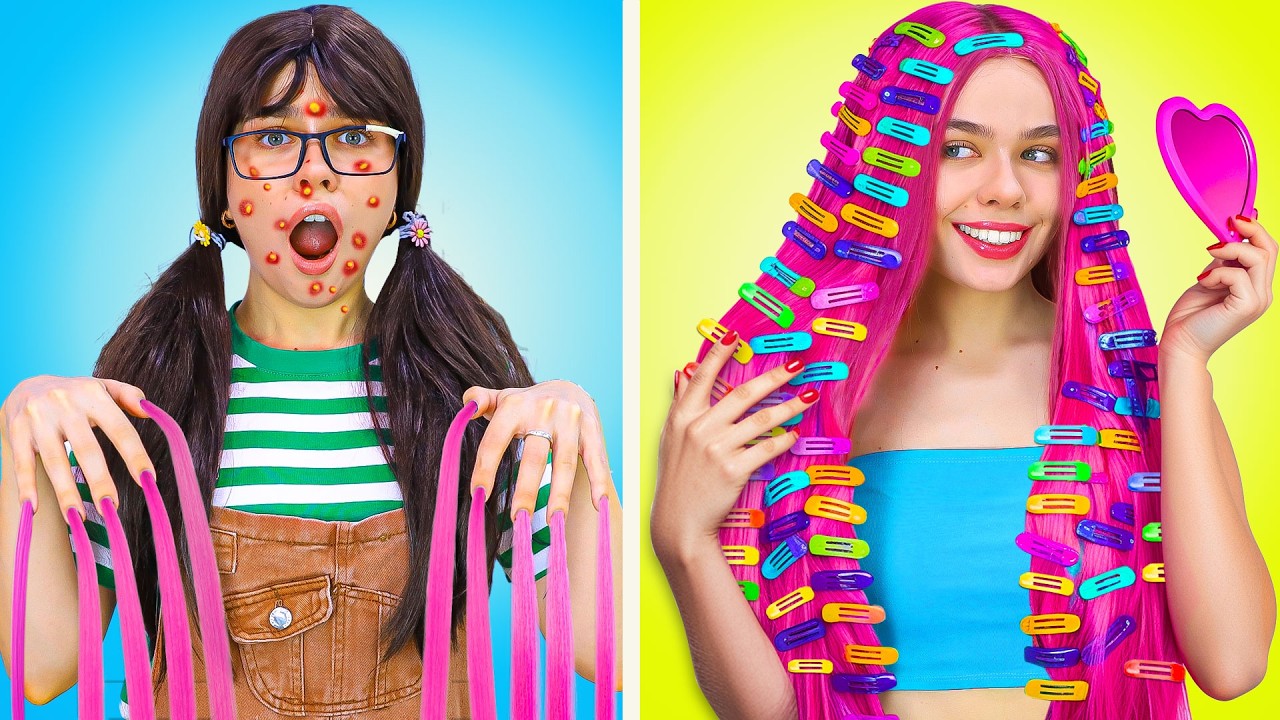 From Nerd to Popular Extreme Makeover! Beauty Transformation With Gadgets by Crafty Hype