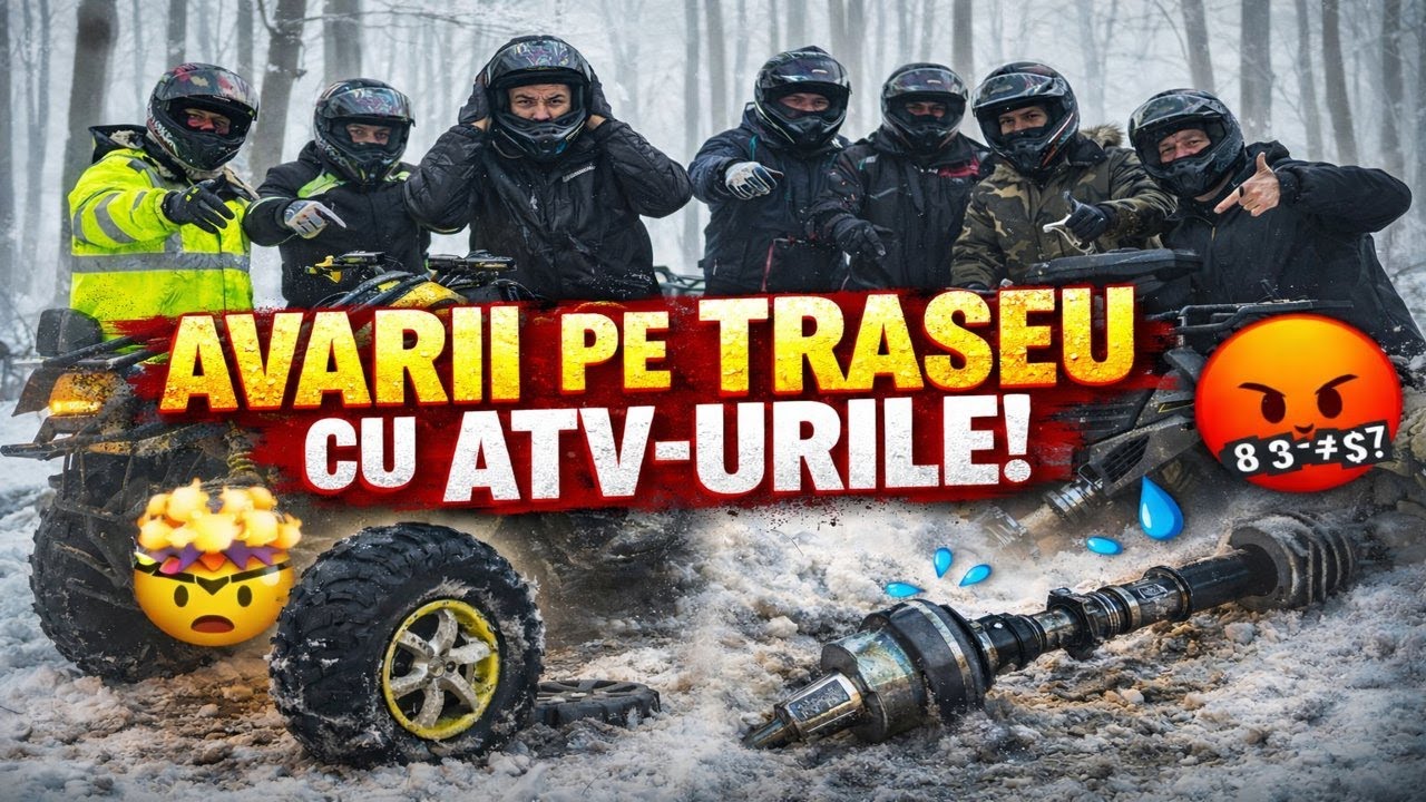 AVARII PE TRASEU 😡 | ROATĂ SPARTĂ & CARDAN RUPT CU ATV-URILE!