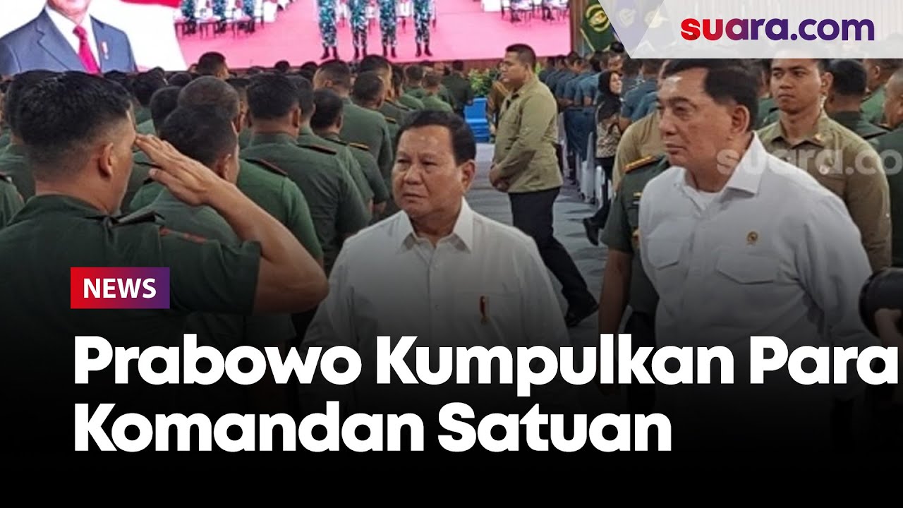 Prabowo Kumpulkan Para Komandan Satuan, Mars TNI Menggema di Istana Bogor
