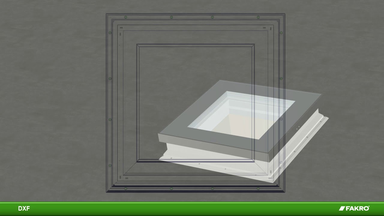 FAKRO flat roof window DXF