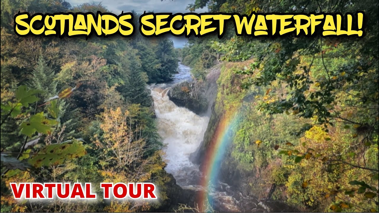 Most SPECTACULAR waterfall in Scotland & beautiful Autumn colours! The Reekie Linn Waterfall - Angus