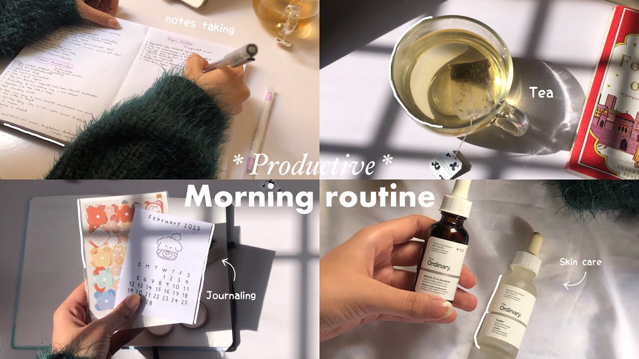 Productive morning routine ♡ Breakfast, journaling, notes taking, anime and more 🖇️🧸