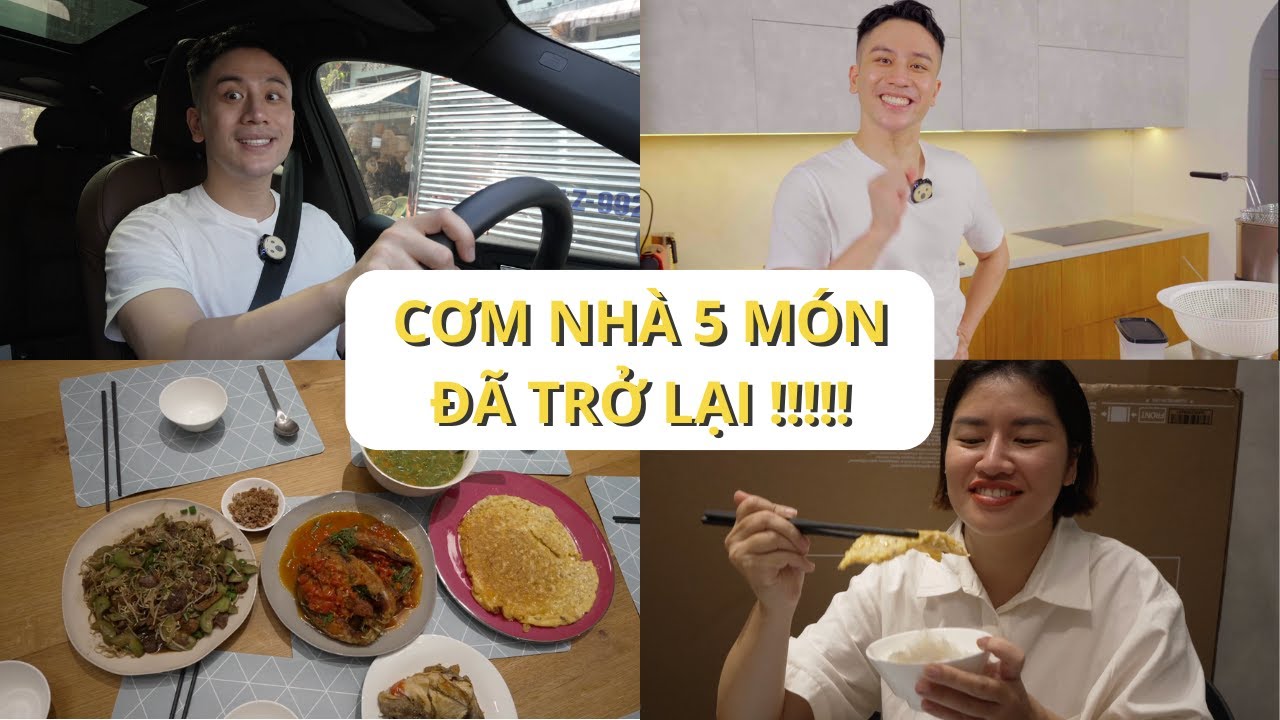 CƠM NHÀ 5 MÓN ĐÃ TRỞ LẠI!!! Cá trắm đen nấu gì ngon?// Dinology