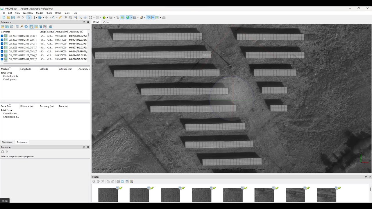 Ortofoto radiométrica en drones DJI con Metashape Agisoft