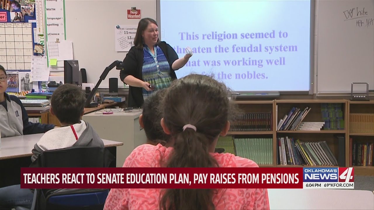 Teachers react to Senate education plan, pay raises from pensions