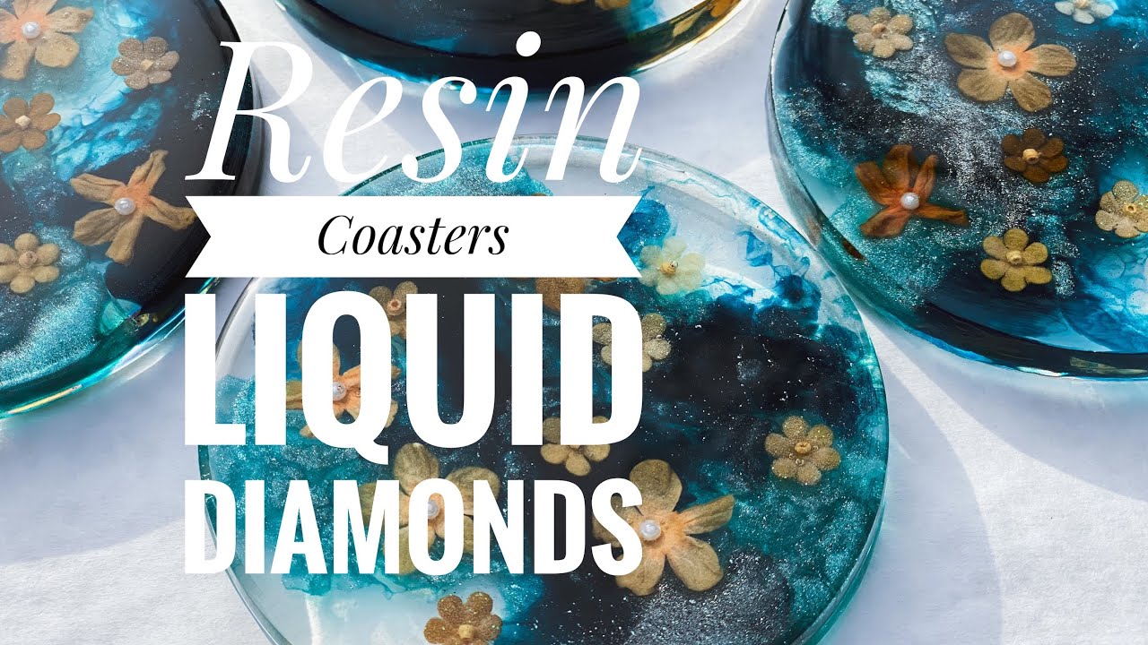 Resin Coasters Liquid Diamonds Lesson