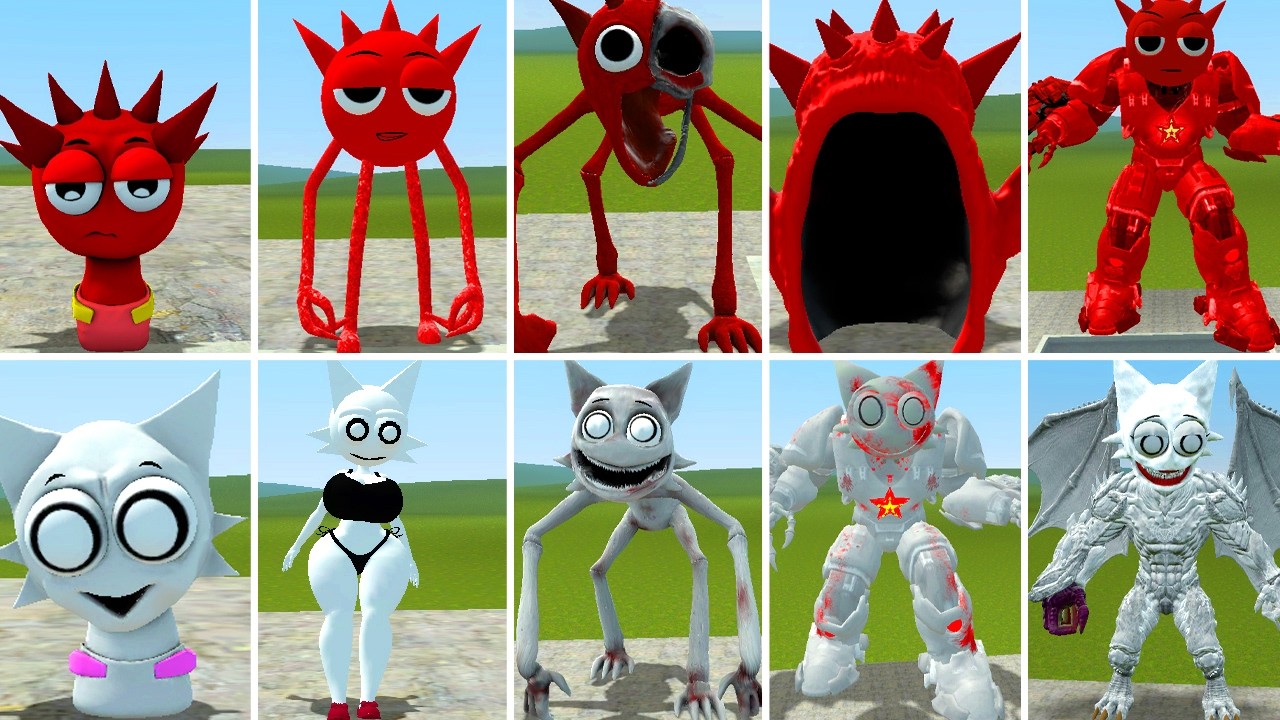 EVOLUTION OF ALL NEW ZOOCHOSIS RADDY TAPES 1-5 VS ALL NEW WENDA TAPES HORROR FAMILY ? in Garrysmod!.