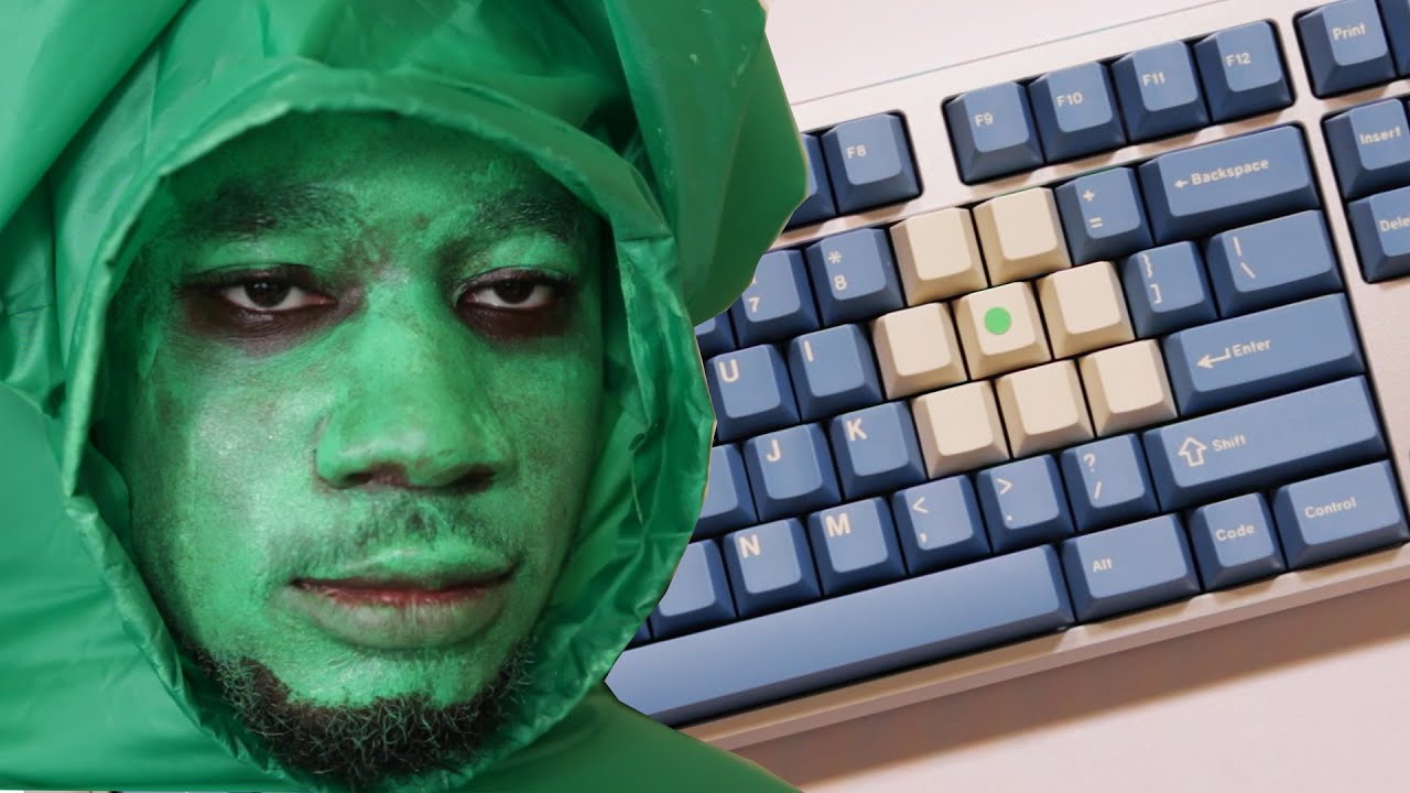 frog man builds frog keyboard