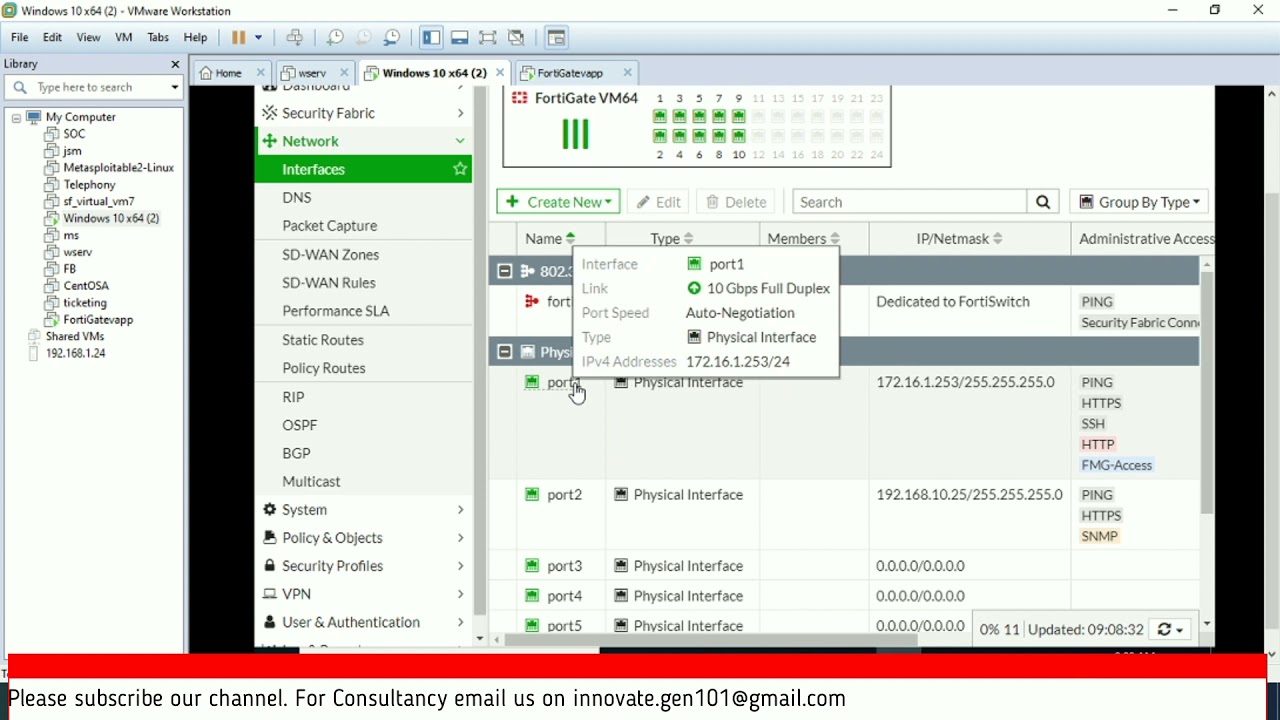 Configuring Fortigate in NAT Mode