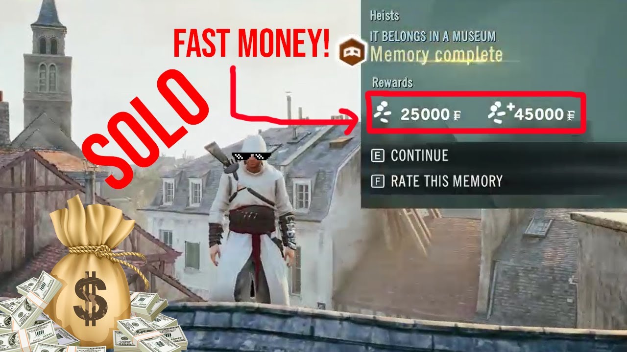 Assassin's Creed Unity SOLO Heist (It Belongs In a Museum). Stealth & Full Reward