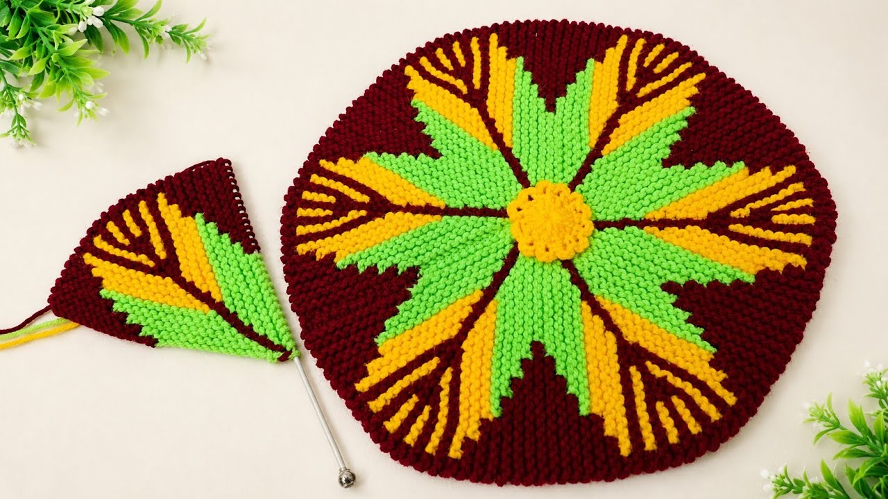 Karwa Chauth Special Thalposh | Super Beautiful Doormat Idea | Knitting Doormat 