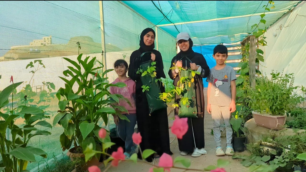 أم خالد  والأولاد اتحملوا  مسؤلية الحوش وقامت بالمهمة بالكامل